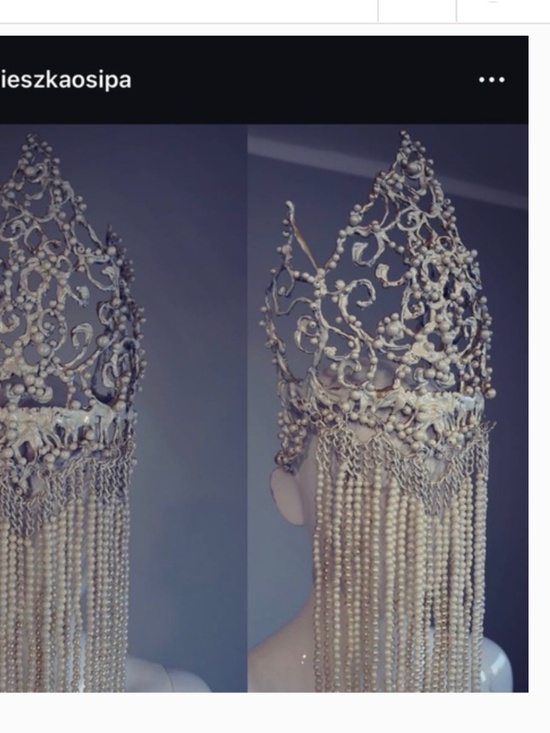 •Ethereal Crown with pearl veil by Agniesza Osipa• main image 8